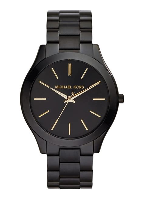 michael kors runway horloge zwart